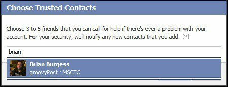 facebook přidejte důvěryhodné kontakty