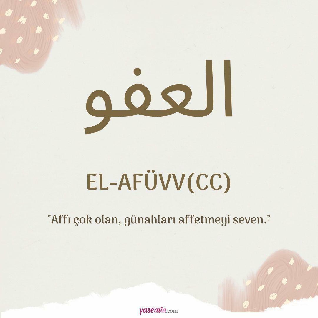 Co znamená al-Afuw (c.c)?