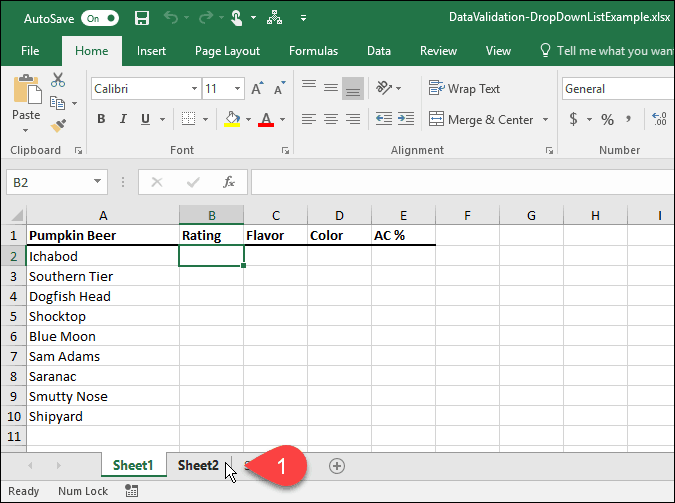 Jak vytvořit rozevírací seznamy pomocí ověření dat v aplikaci Microsoft Excel