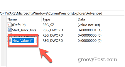 windows 11 vyberte dword