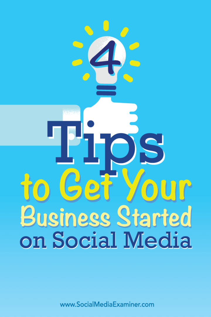 Tipy ke čtyřem způsobům, jak zahájit podnikání v sociálních sítích.