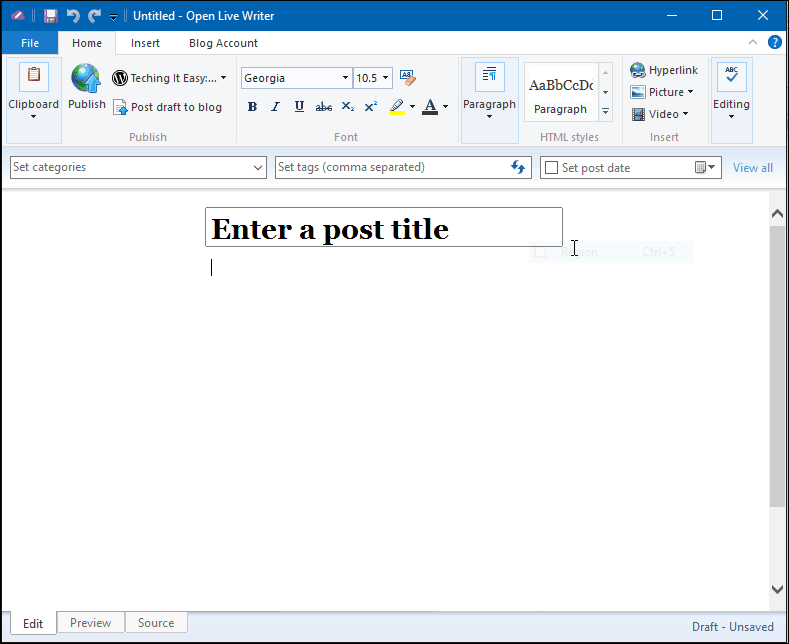 Vydána otevřená zdrojová verze Windows Live Writer