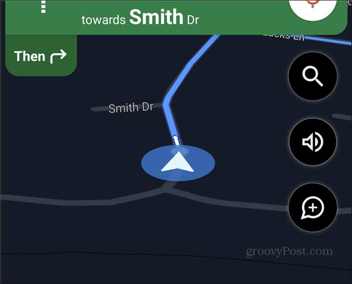 Symbol vozu Google Maps navigovat