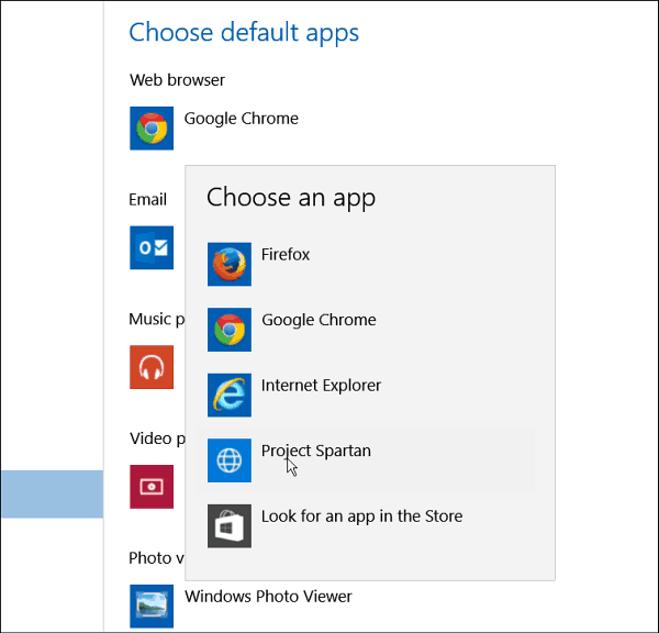 Windows 10 Tip: Nastavit Project Spartan jako výchozí prohlížeč