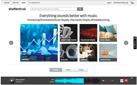 Shutterstock hudební novinky
