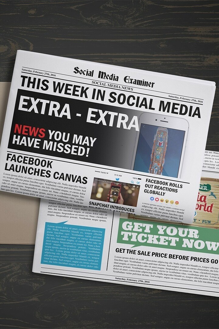 Facebook uvádí Canvas: This Week in Social Media: Social Media Examiner