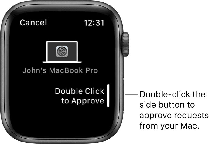 Apple Watch žádost o schválení na Macu