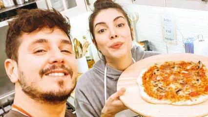 Deniz Baysal, služebná a její manžel připravovali pizzu doma!