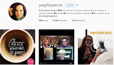 Peg Fitzpatrick na Instagramu