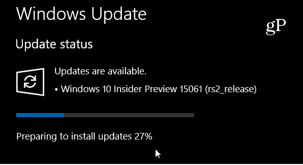Windows 10 Insider Build 15061 je třetí sestavení PC náhledu v tomto týdnu