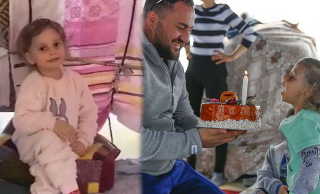 Nurhayat, která chtěla narozeninový dort ve svém stanovém městečku, dostala dort od Kayseri!