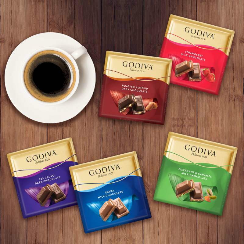 Nový "Square Chocolates" od Godivy