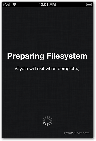 Příprava systému souborů Cydia
