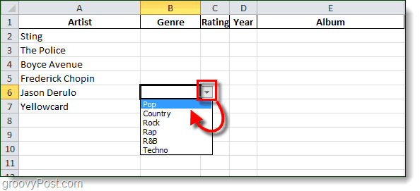 validace dat v Excelu 2010