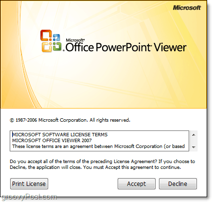 Instalace prohlížeče Microsoft Powerpoint Viewer