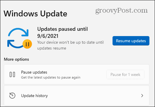 Aktualizace Windows 11 pozastaveny