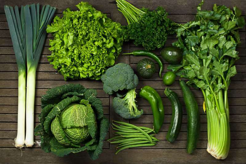 Zelená symbolizuje zeleninu a zdraví