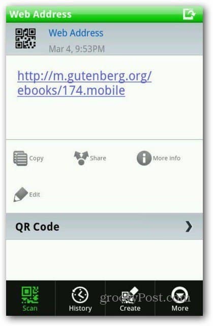 Čtečka QR kódu