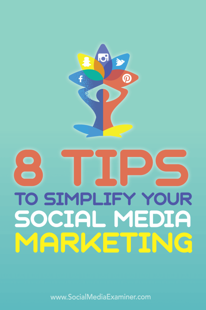zjednodušit marketing sociálních médií