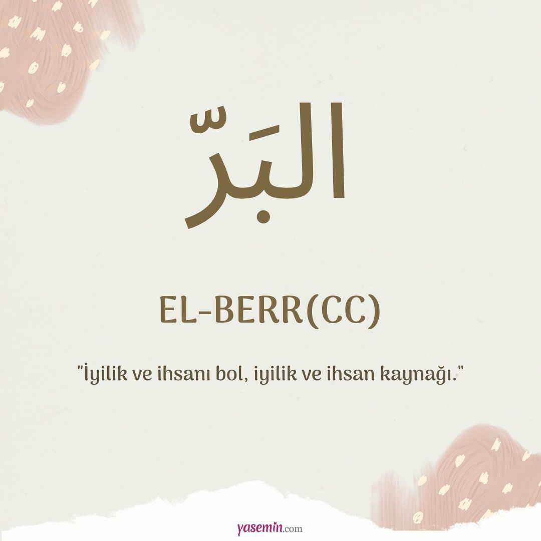 Co znamená al-Berr (c.c)?