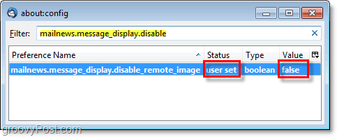 změňte mailnews.message_display.disable_remote_image na false, abyste deaktivovali vyskakovací okna vzdáleného obsahu v Thunderbird 3