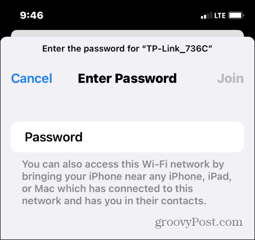 zadejte heslo wi-fi sítě