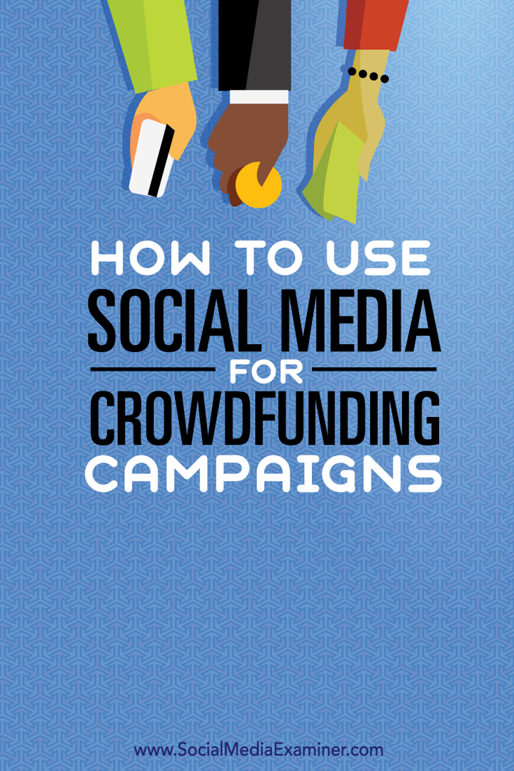 jak používat sociální média pro crowdfundingové kampaně