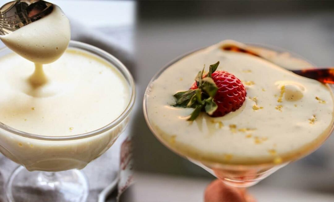 Co je Sabayon Sauce a jak se Sabayon Sauce vyrábí? Zabaglione tiramisu omáčka