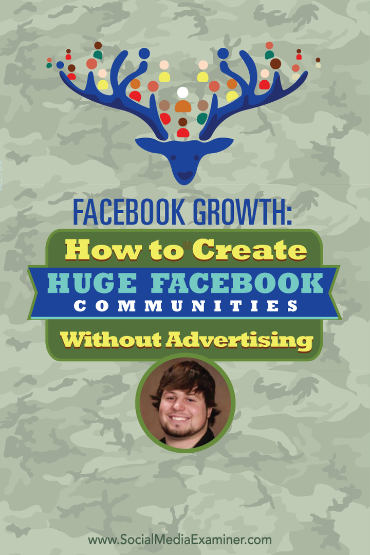 Růst Facebooku: Jak vytvořit obrovskou komunitu na Facebooku bez reklamy: zkoušející sociálních médií