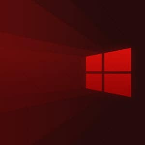 Logo Windows 10 Červená