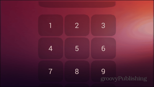 Ubuntu Lockscreen bezpečnostní pin