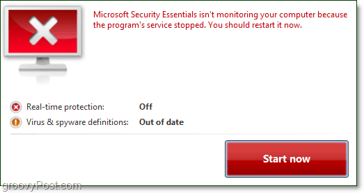 Základní informace o zabezpečení Microsoftu je třeba restartovat