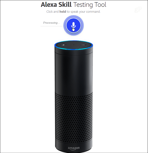 Nástroj pro testování dovedností Alexa