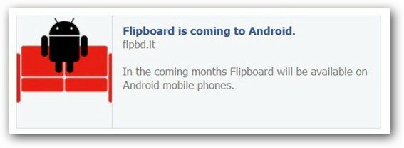 Flipboard pro Android nyní může být váš