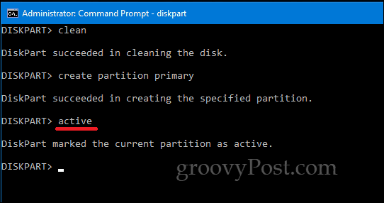 Příkazový řádek DiskPart Windows 10