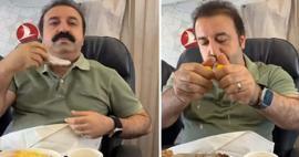 Reakce od Şırdancı Mehmeta v letadle! V letadle si vyndal sirup z hrudi...