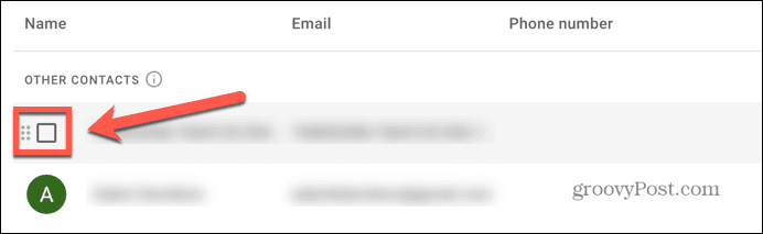 zaškrtávací políčko gmail