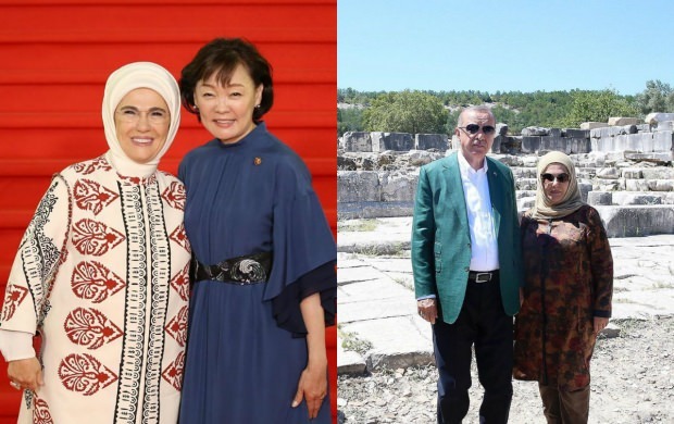 Satelit první dámy Erdoganové zapadá do trendového šálu z roku 2019