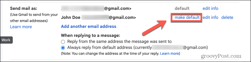 gmail nastavit jako výchozí