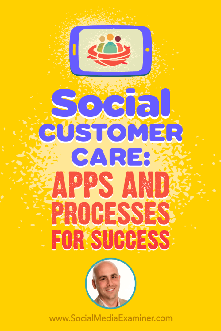 Sociální péče o zákazníky: Aplikace a procesy pro úspěch s představami od Dana Gingissa v podcastu o marketingu sociálních médií.