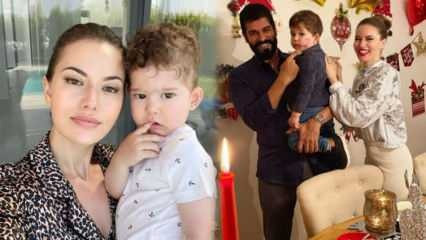 Slavná herečka Fahriye Evcen vzala svého syna Karana do školy!