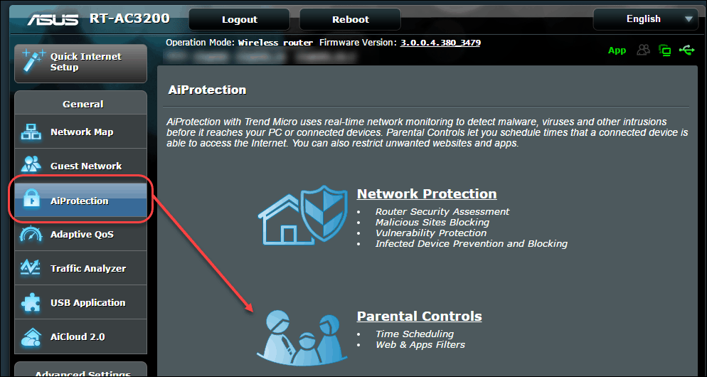 asus router rodičovská kontrola časového rozvrhování