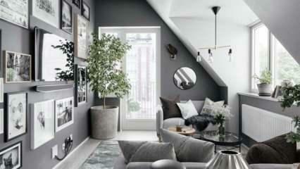 Jak se šedá barva používá v domácí dekoraci?
