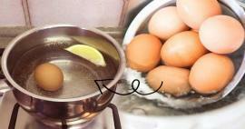Když dáte citron do vody, kde vaříte vejce... Tato metoda bude nepostradatelná