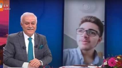 Zajímavá otázka pro Nihat Hatipoğlu od mladého muže, který se připojil k programu: Je hřích poslouchat hudbu ve sprše?