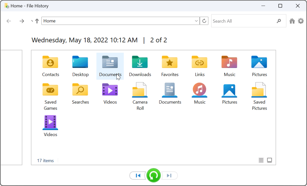 používat historii souborů ve Windows 11