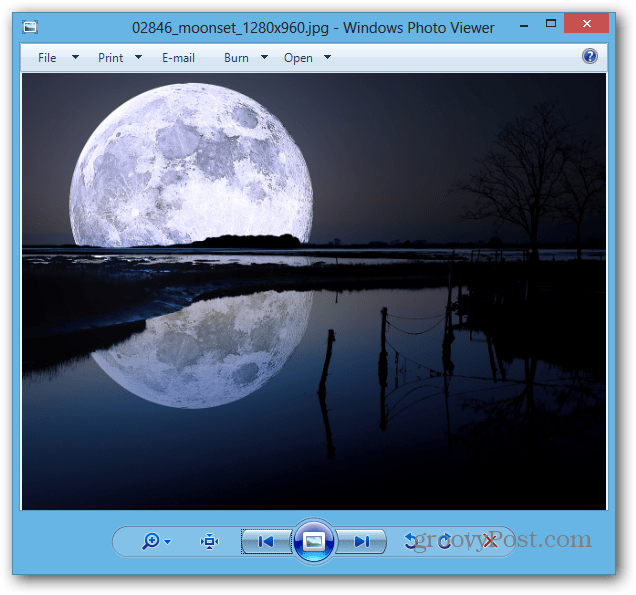 Prohlížeč fotografií v systému Windows