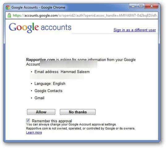 Autorizace Google