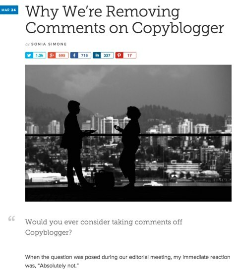 copyblogger odebrat komentáře