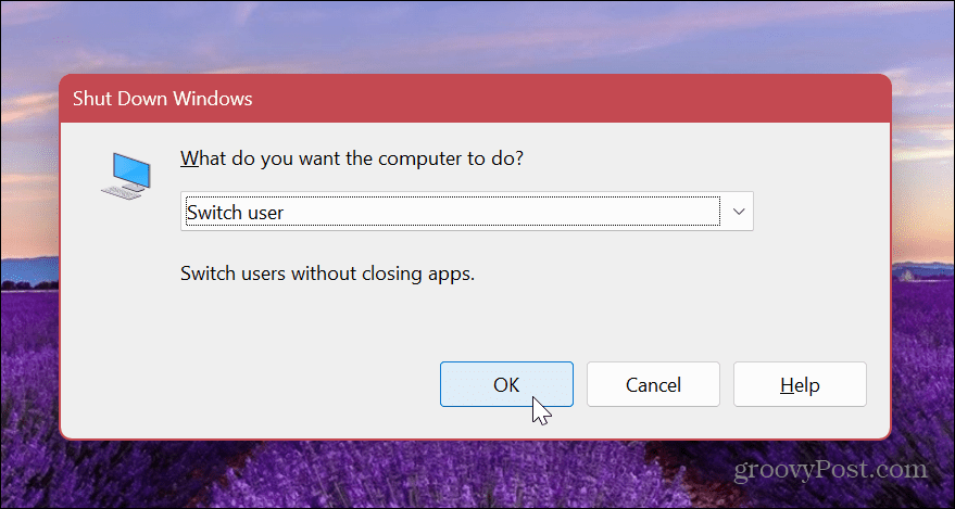 Přepnout uživatelské účty v systému Windows